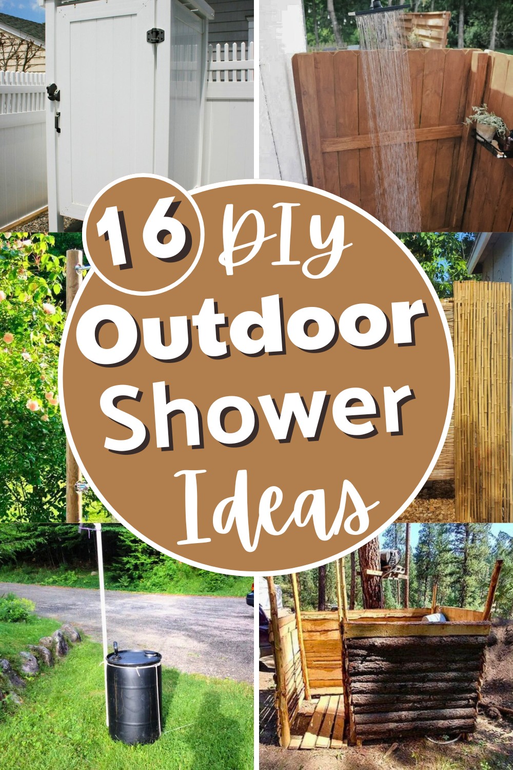 16 Cheap DIY Outdoor Shower Ideas