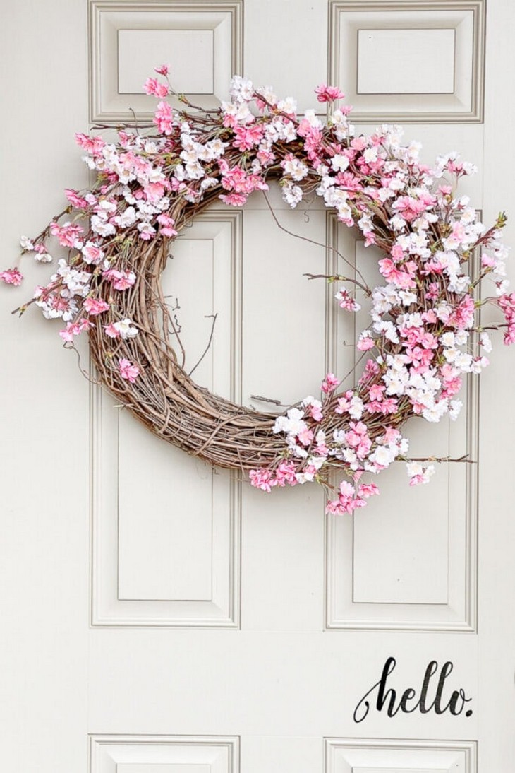 Cherry Blossom Spring Wreath