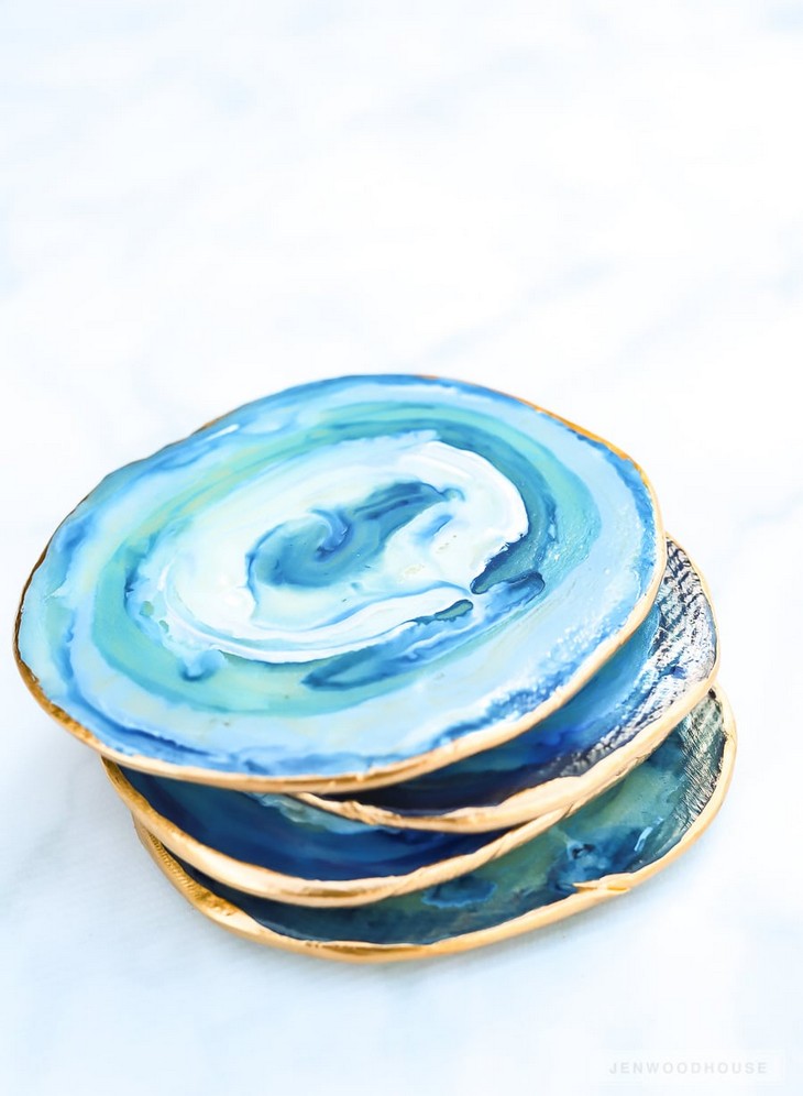 DIY Agate Coasters