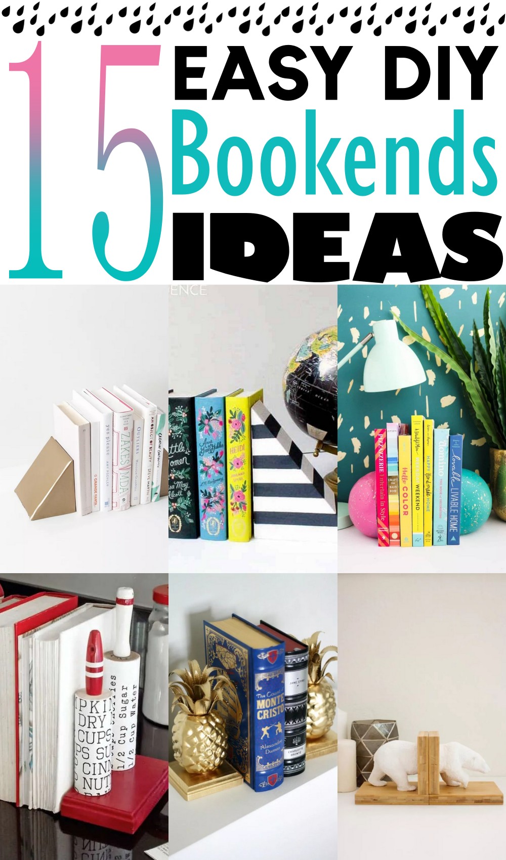 DIY Bookends Ideas