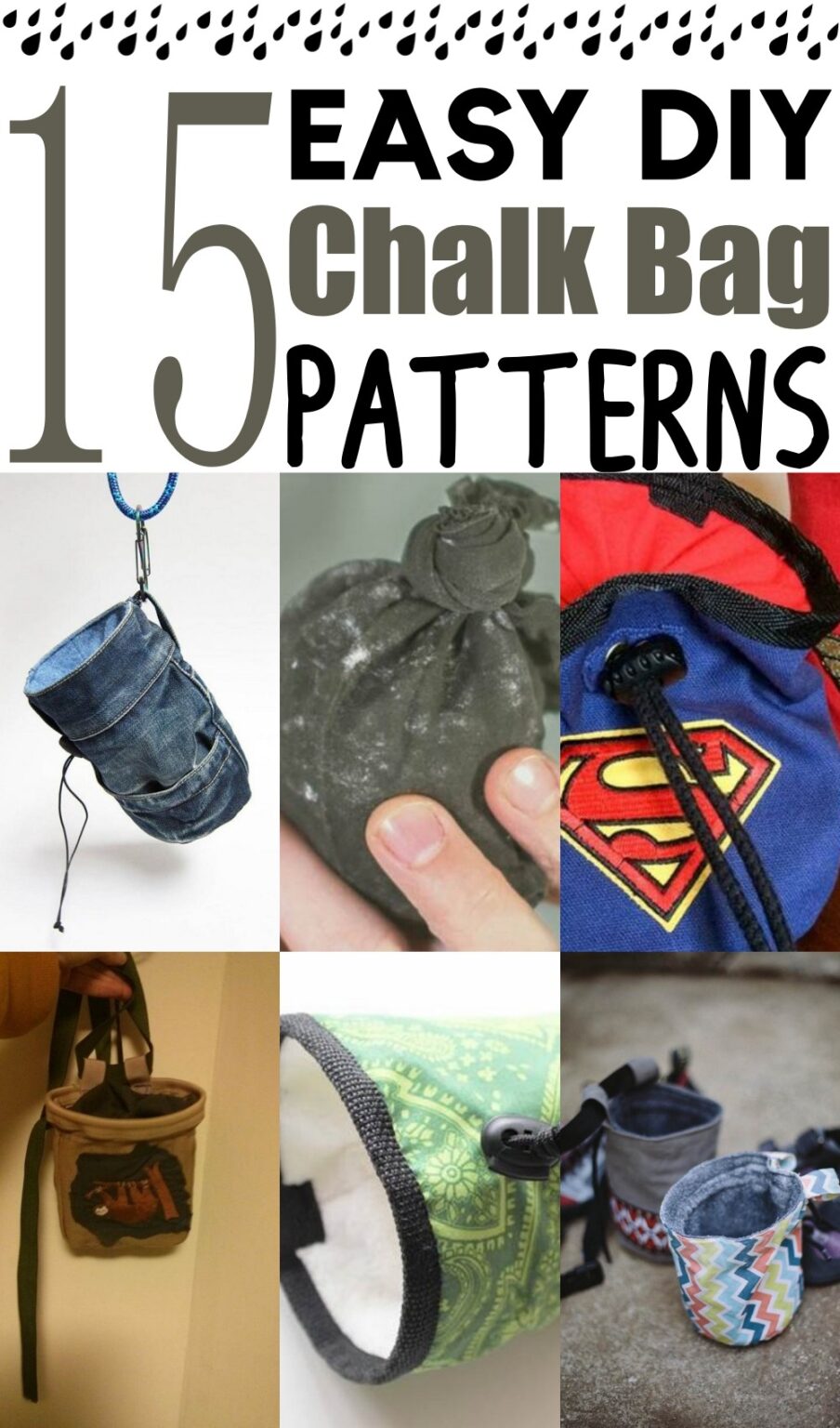 15 DIY Chalk Bag Patterns For Climbing Clairea Belle Makes