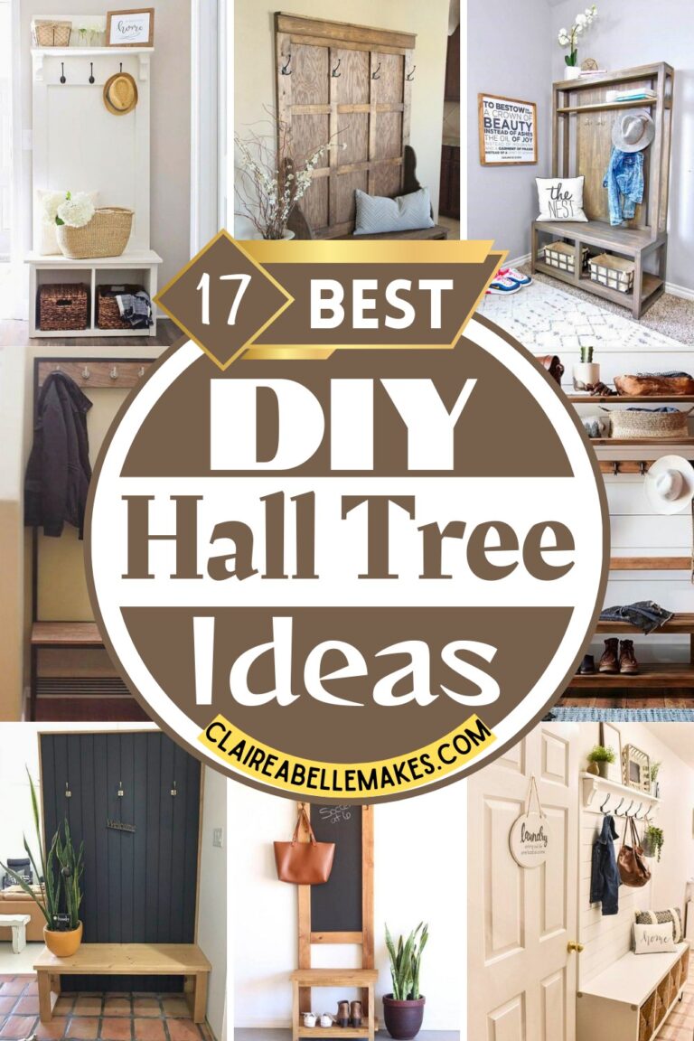 17 DIY Hall Tree Ideas For a Glossy Entryway + Tutorials (Easy!)