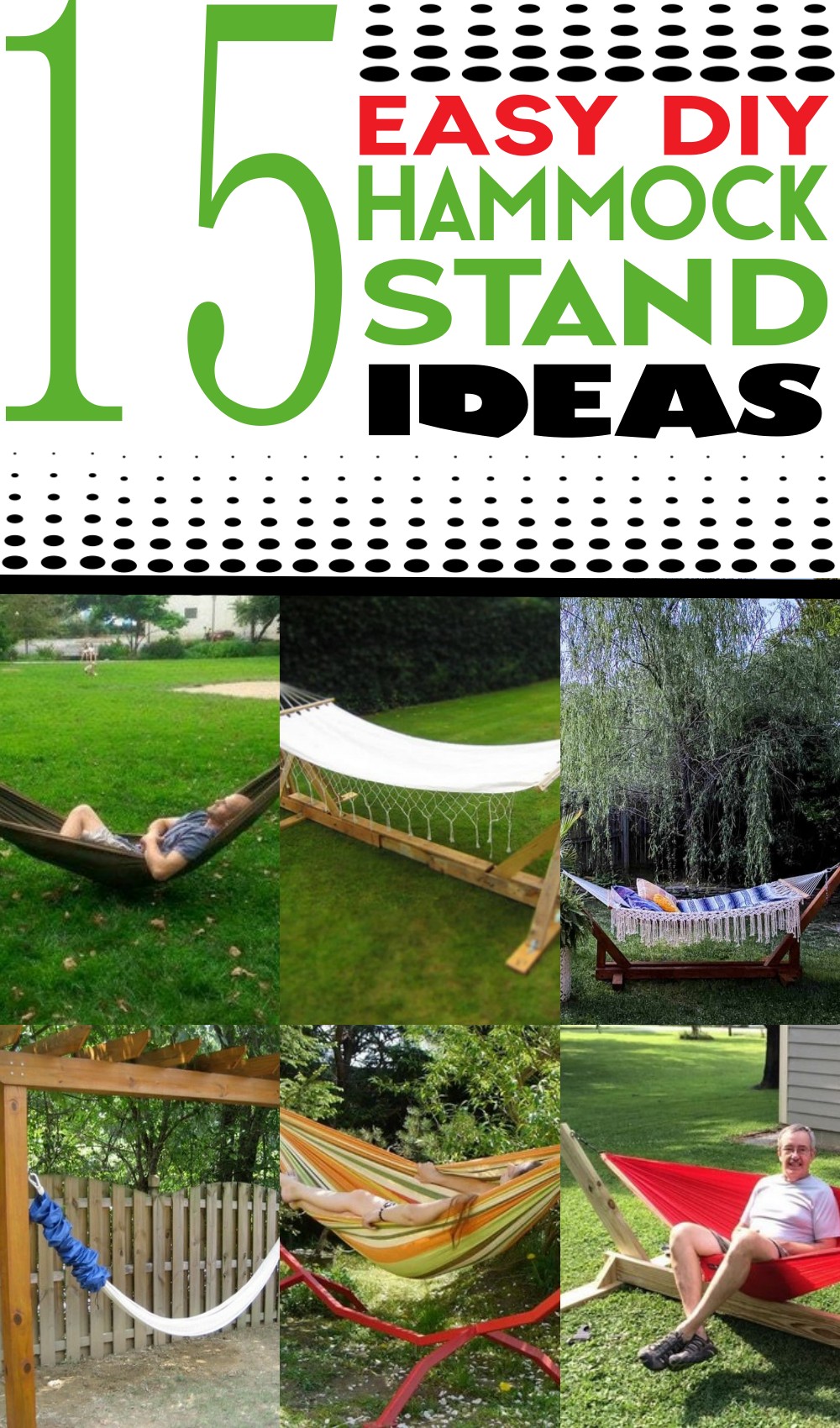 DIY Hammock Stand Ideas 1