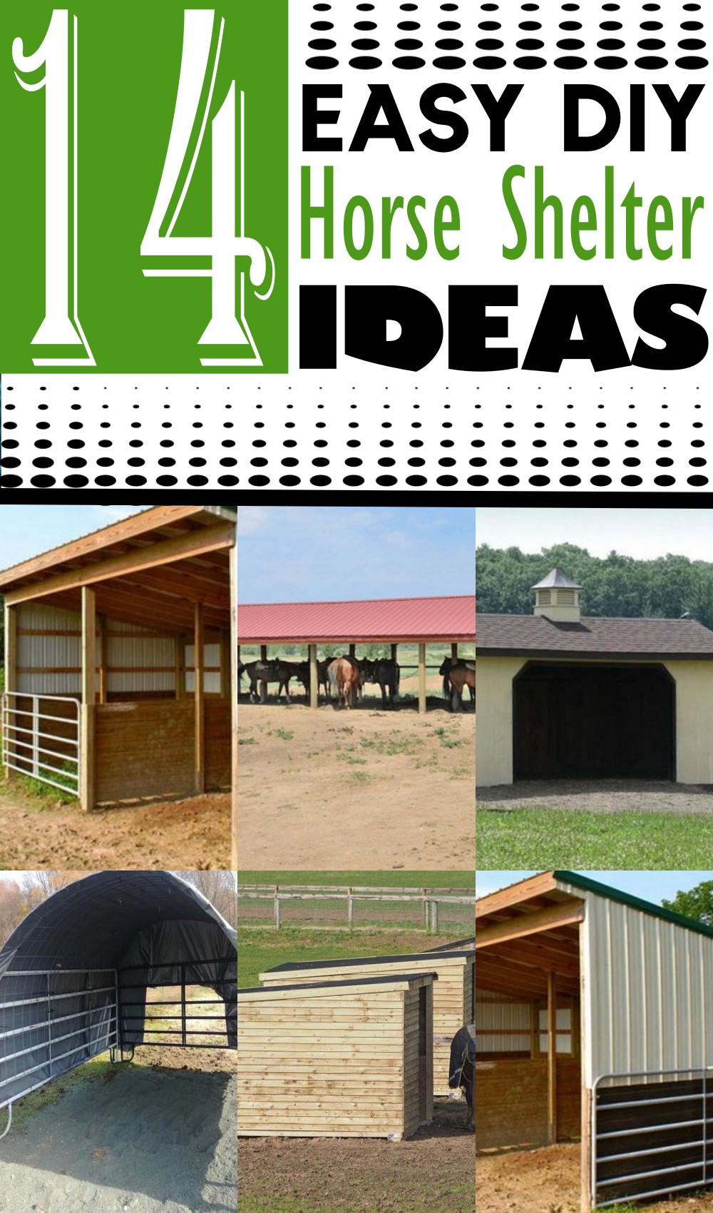 DIY Horse Shelter Ideas