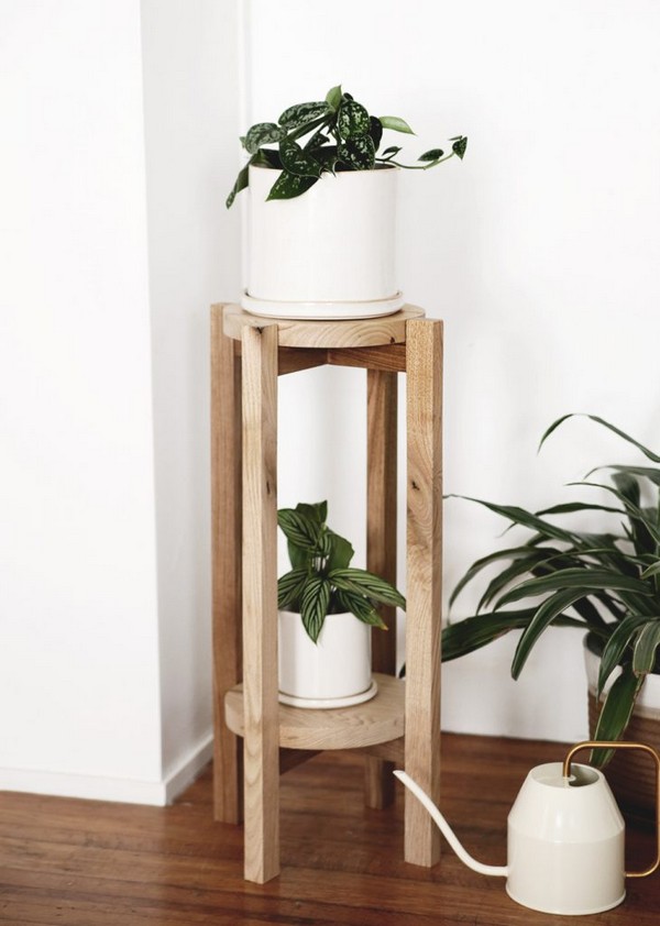 DIY Tall Plant Stand