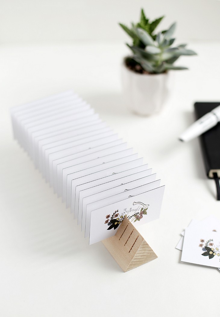 DIY Wooden Business Card Holder