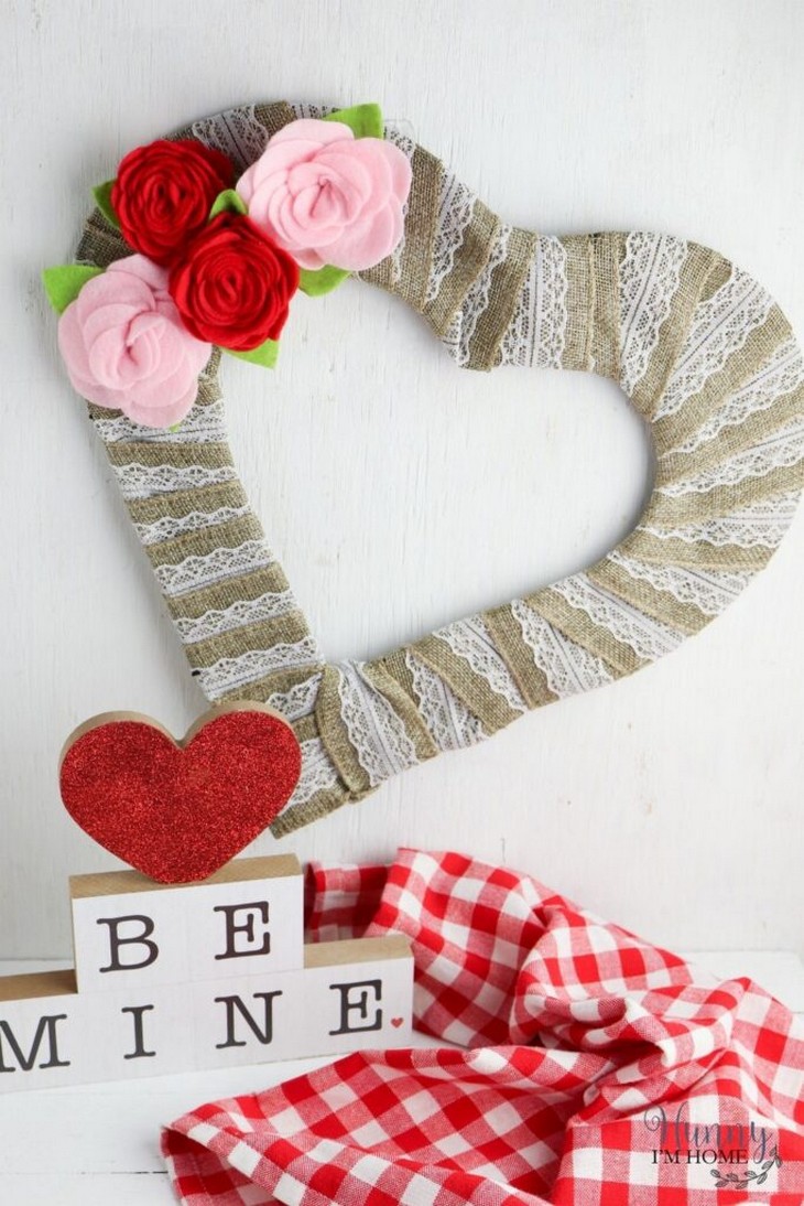 Dollar Tree Heart Wreath