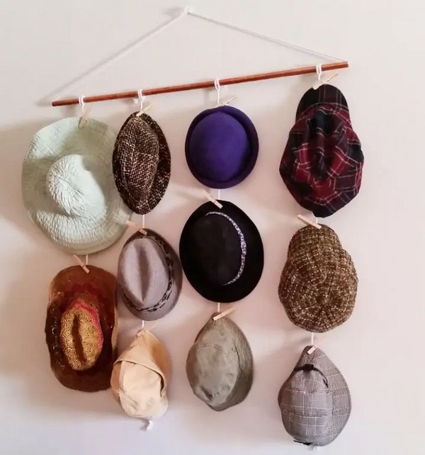 Easy DIY Hat Storage