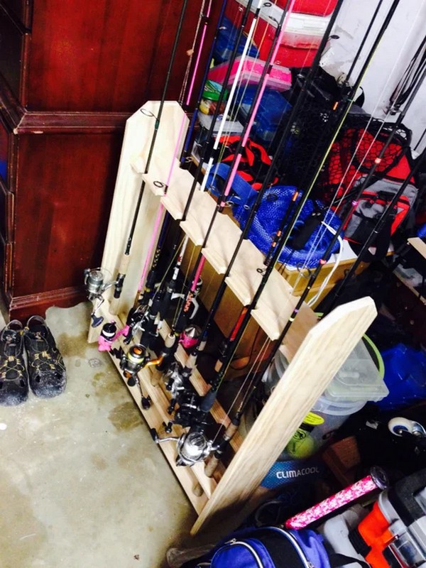 Fishing Fly Rod Rack
