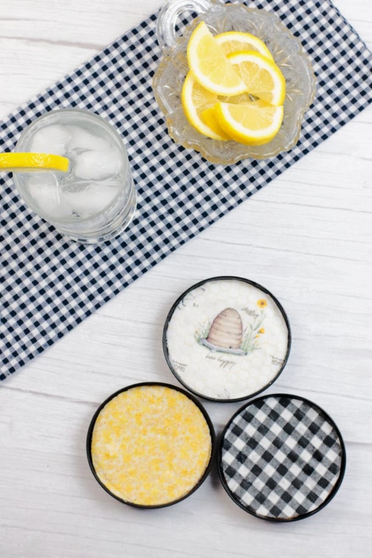 Mason Jar Lid Coasters