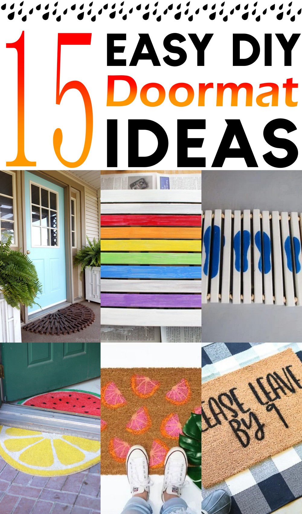 Modern DIY Doormat Ideas 1