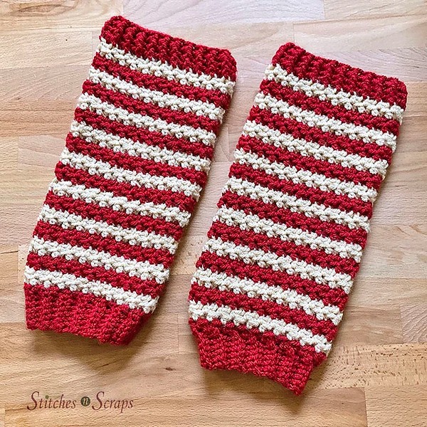 Peppermint Candy Leg Warmers