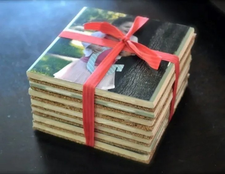 Personalized Mod Podge Coasters With Photos