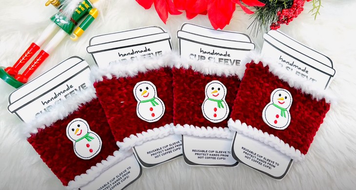 Super Easy Crochet Cup Cozies