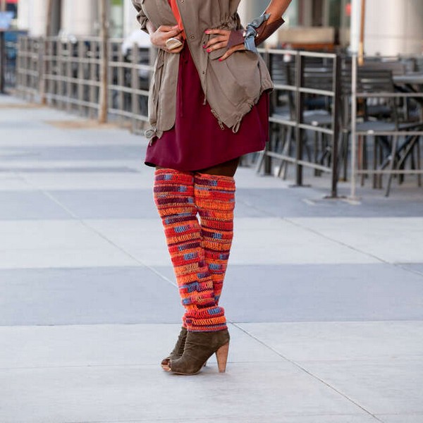 Thigh High Leg Warmers Crochet Pattern