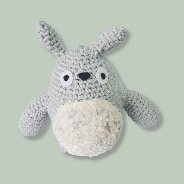 White Totoro Crochet Pattern
