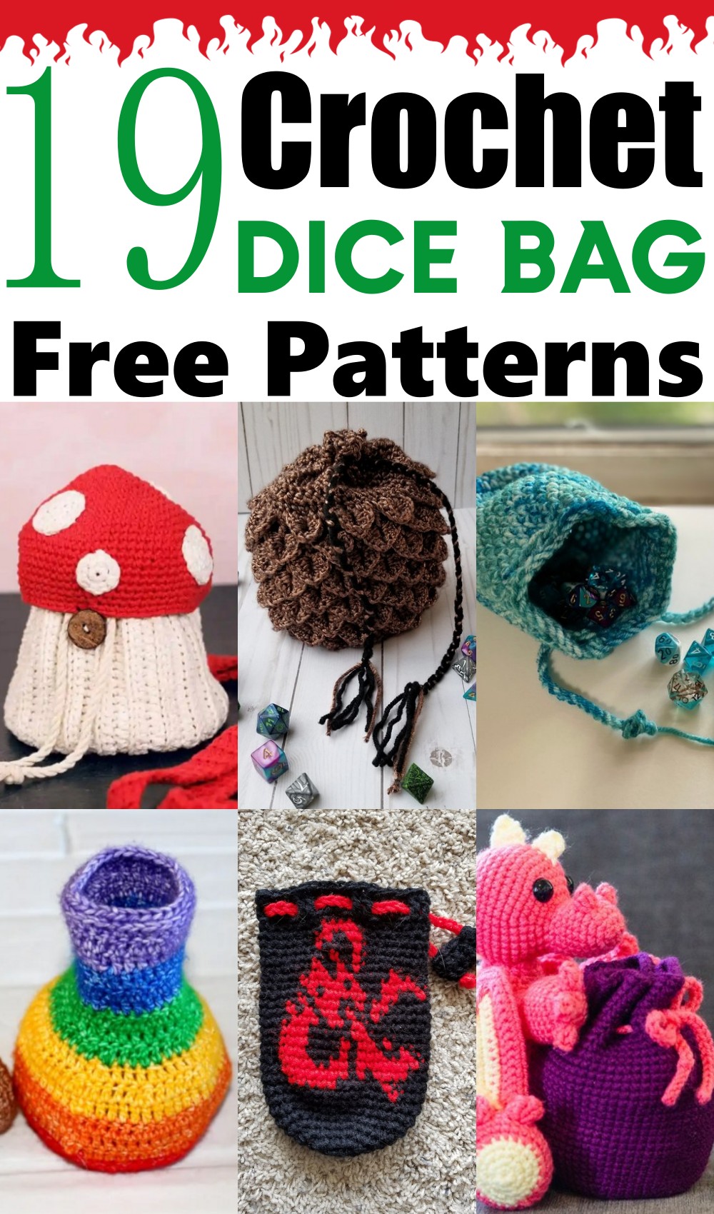 Crochet Dice Bag Patterns 1