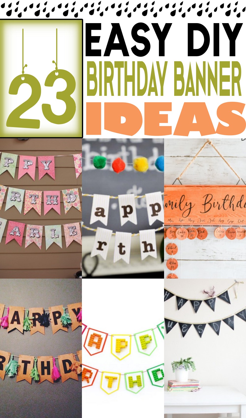 DIY Birthday Banner Ideas 1