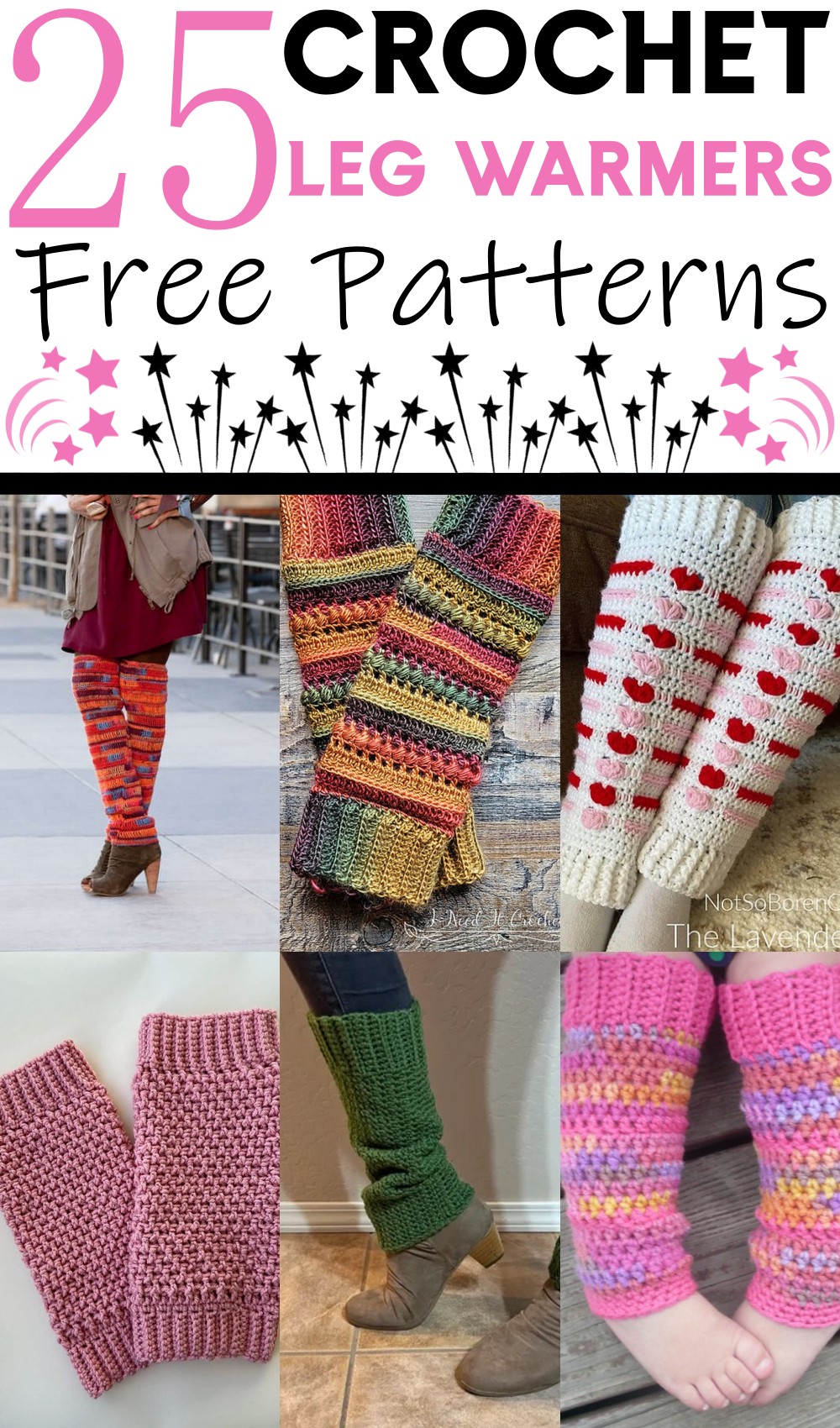 25 Free Crochet Leg Warmers Patterns (For All Skill Levels!)