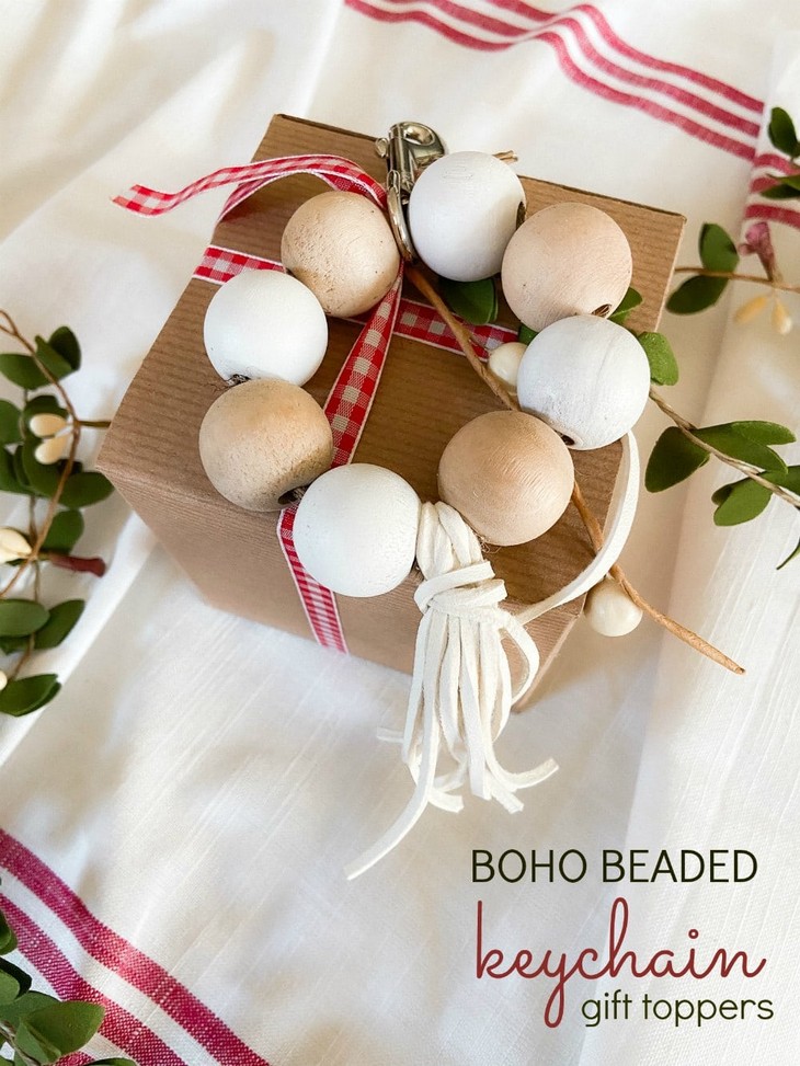 Boho Keychain Holiday Gift Toppers