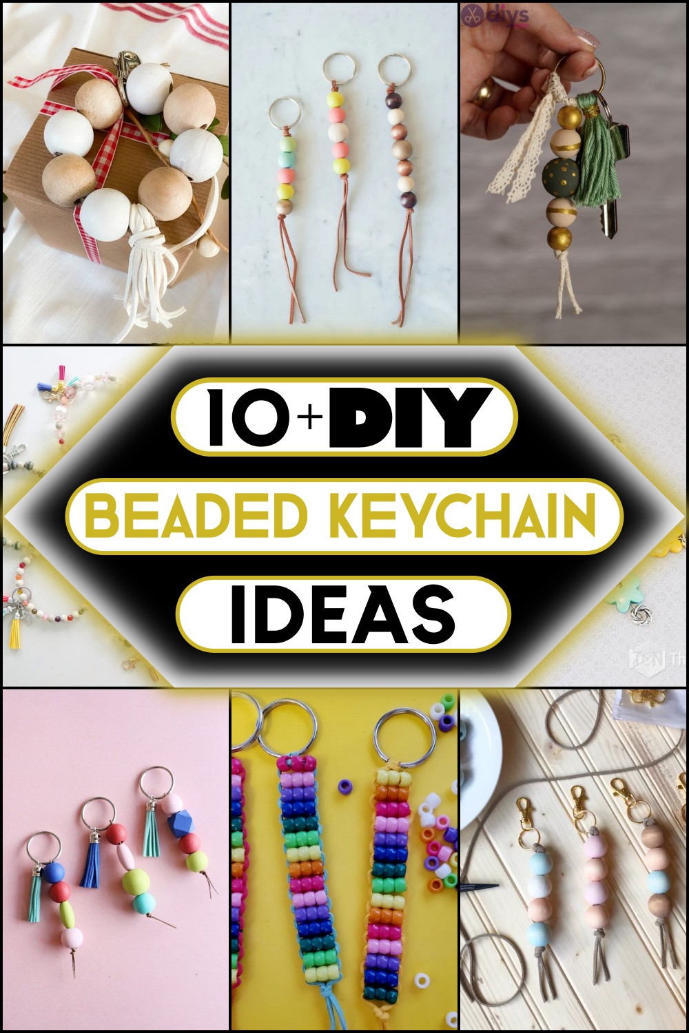 DIY Beaded Keychain Ideas 1