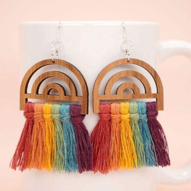 DIY Macrame Earrings Ideas 2