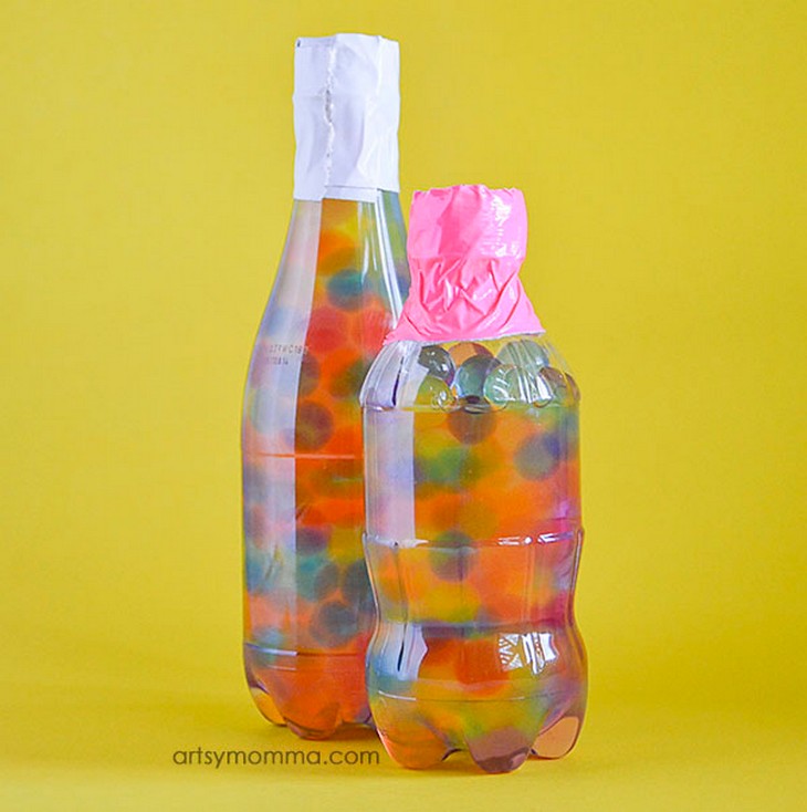 DIY Water Bead Sensory Bottle Toy