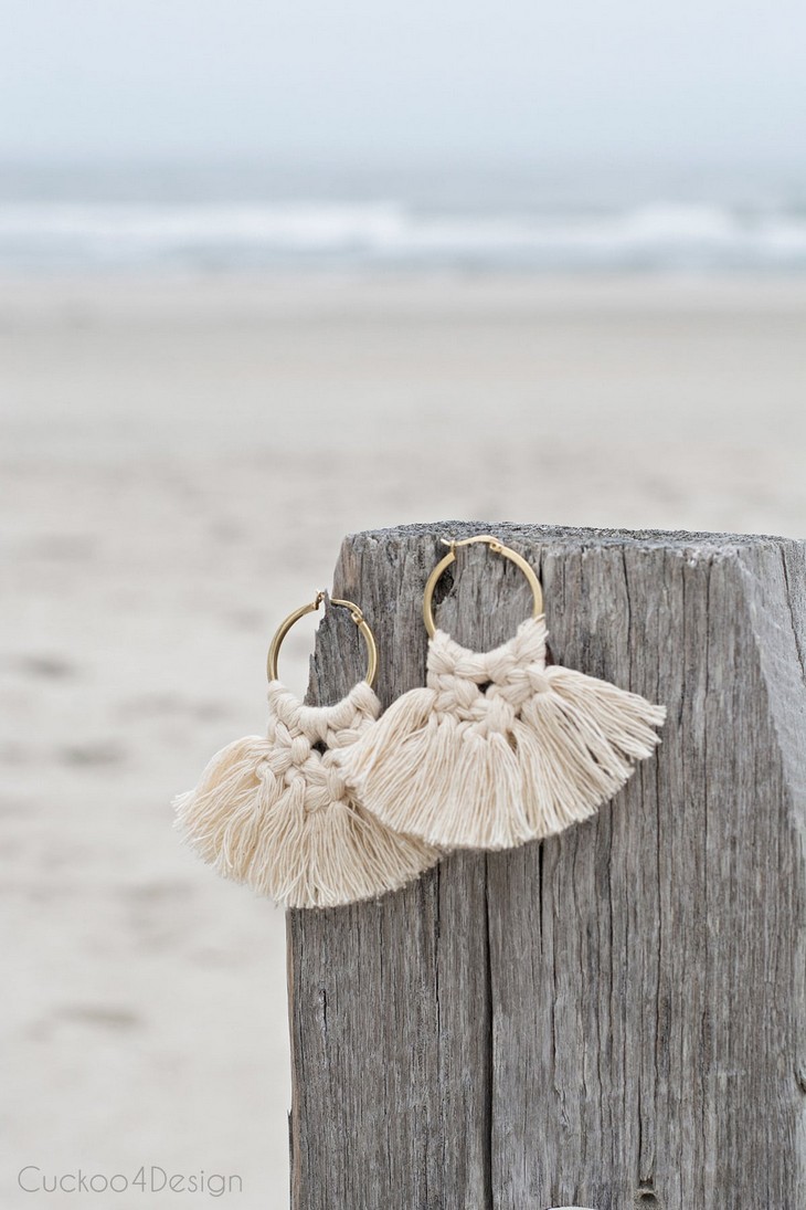 How To Make DIY Macrame Earrings