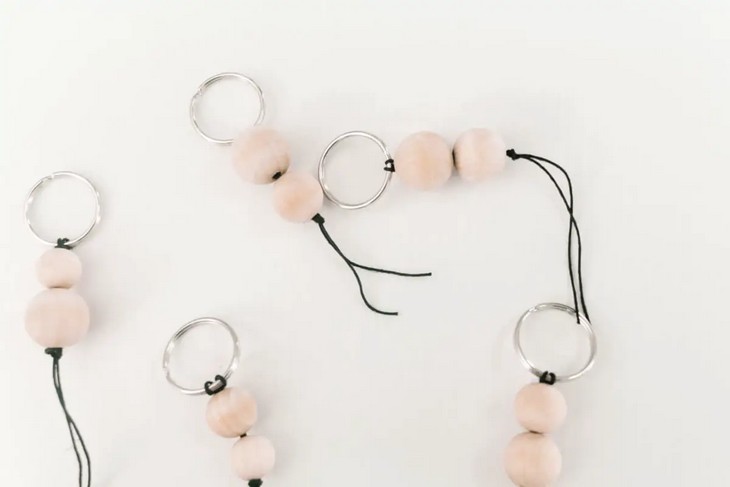 Simple Beaded Keychain DIY