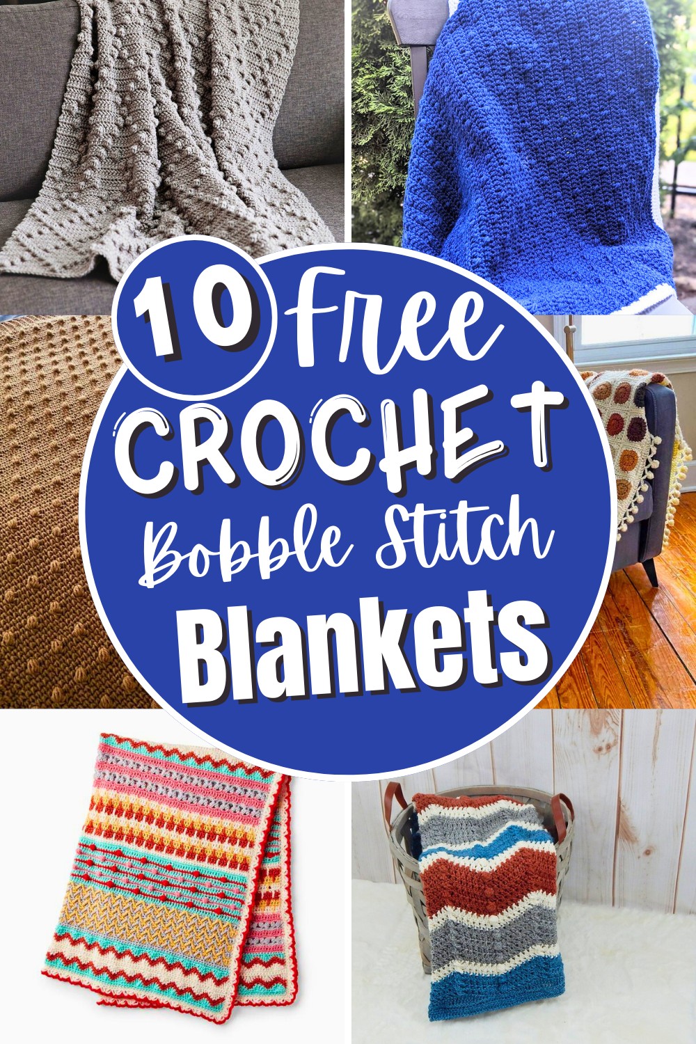 10 Crochet Bobble Stitch Blankets Patterns