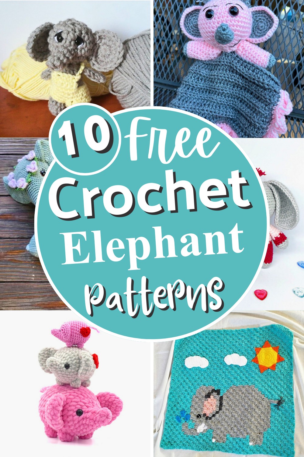 10 Free Crochet Elephant Patterns