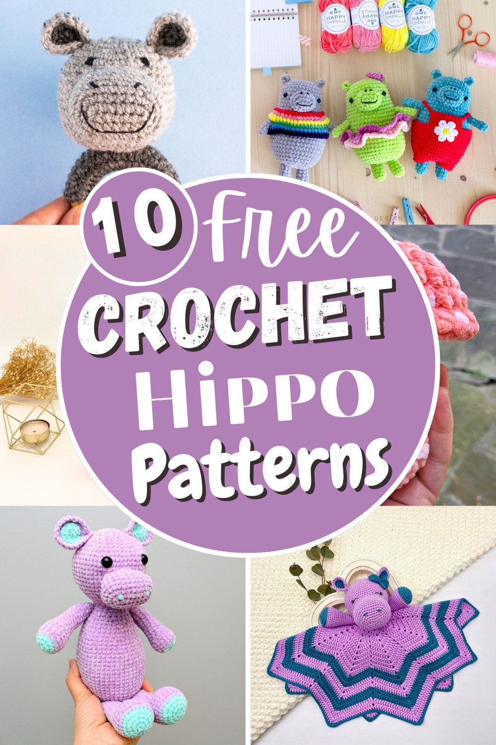 10 Free Crochet Hippo Patterns