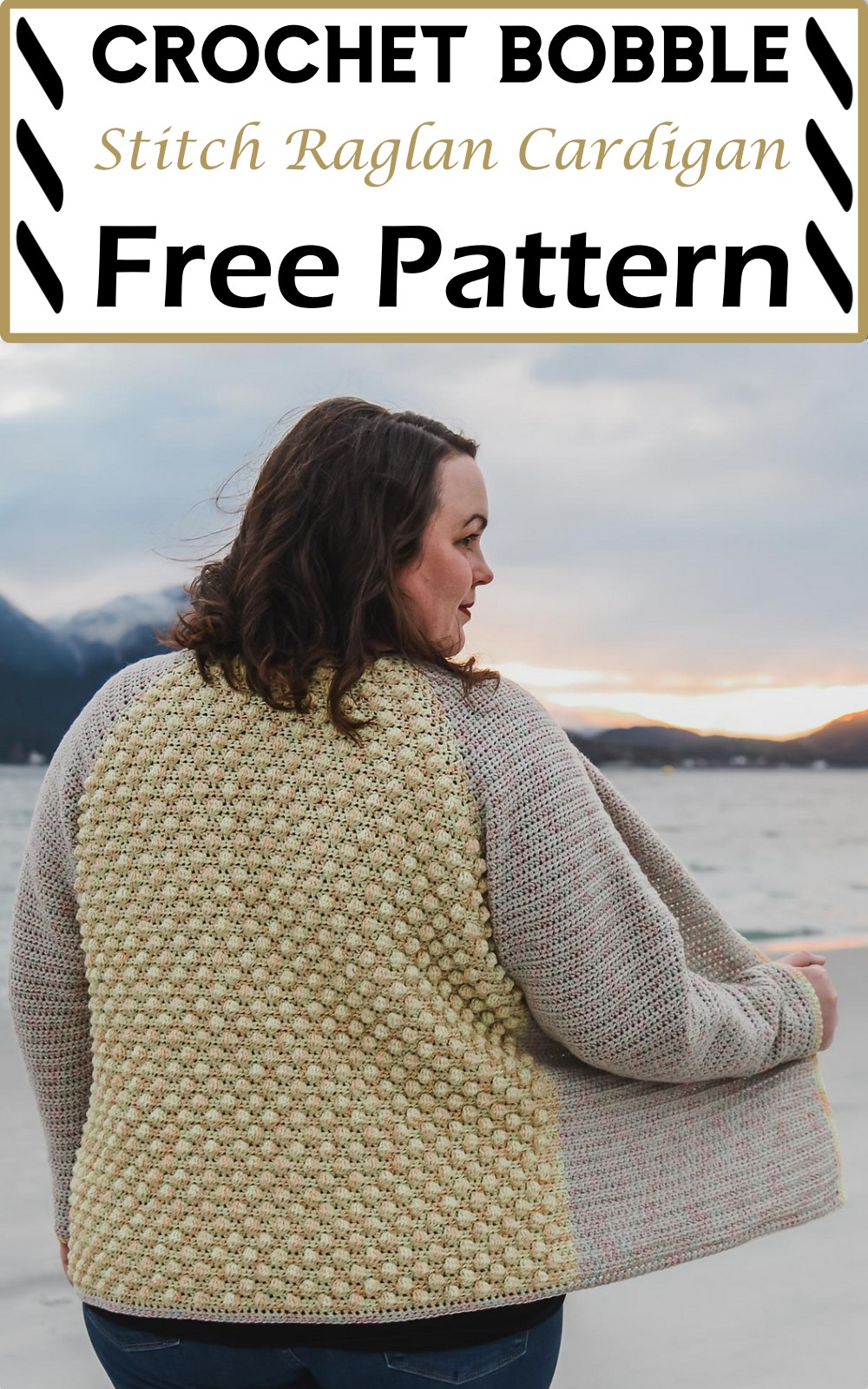 Bobble Stitch Raglan Cardigan