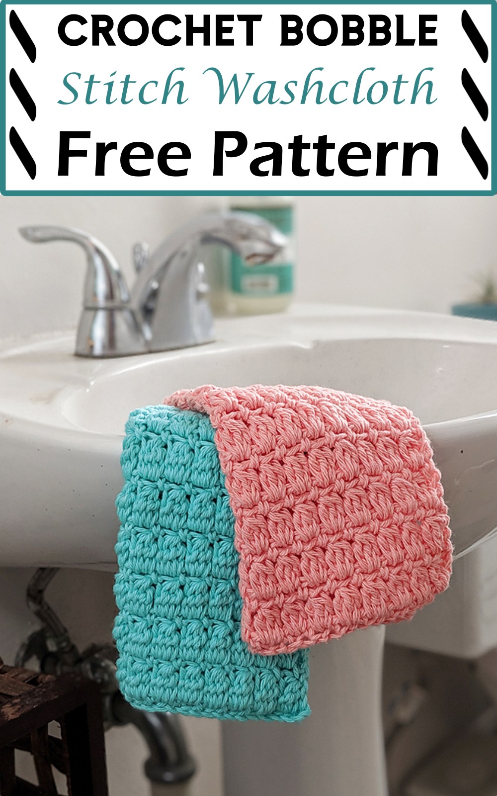 Bobble Stitch Washcloth