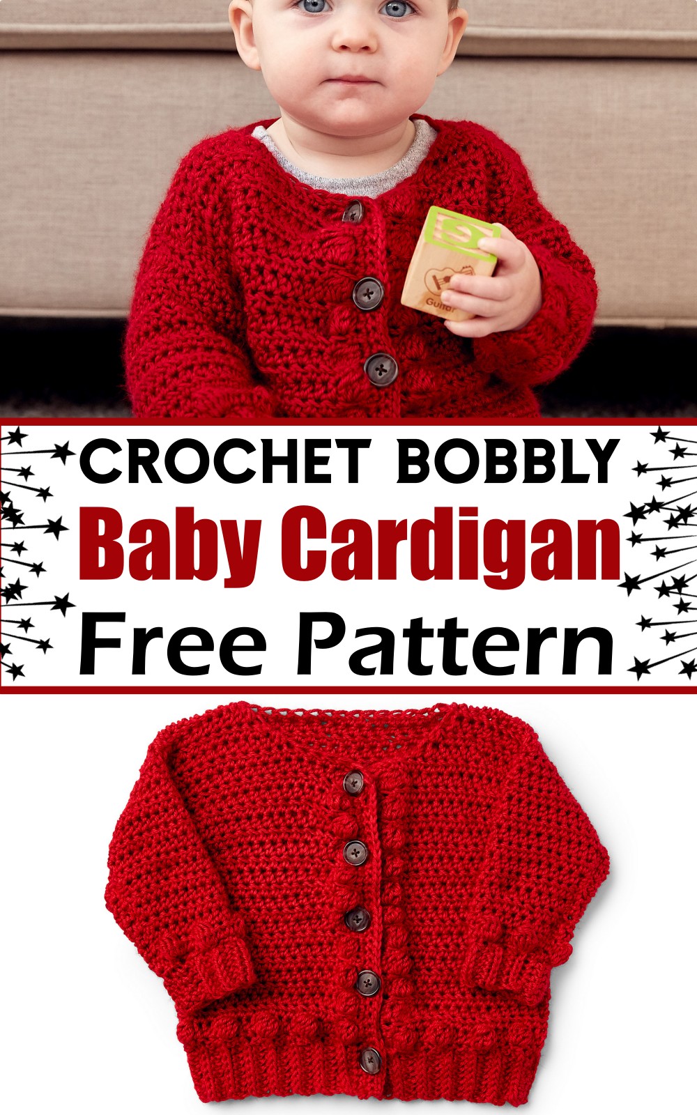 Bobbly Baby Cardigan