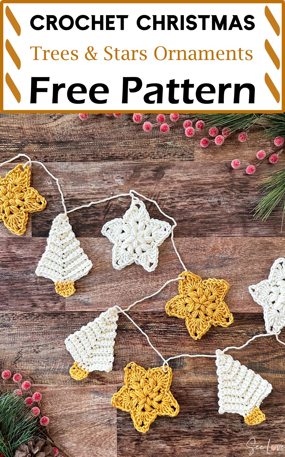 Christmas Trees & Stars Ornaments