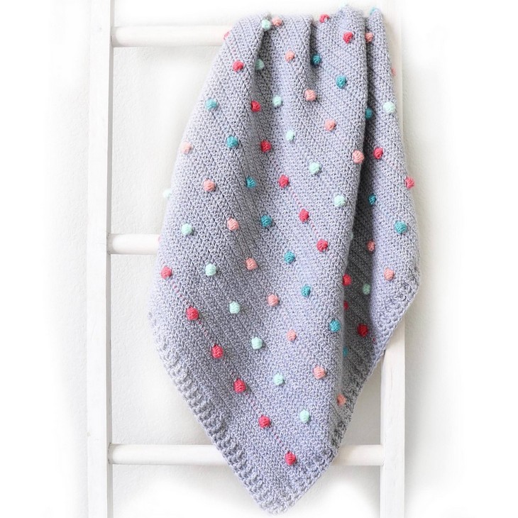 Colorful Polka Dots Baby Blanket