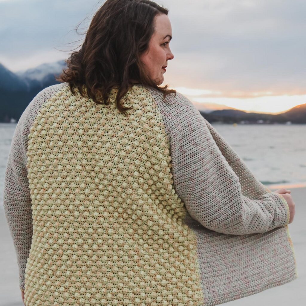 11 Crochet Bobble Stitch Cardigan Patterns - Clairea Belle Makes