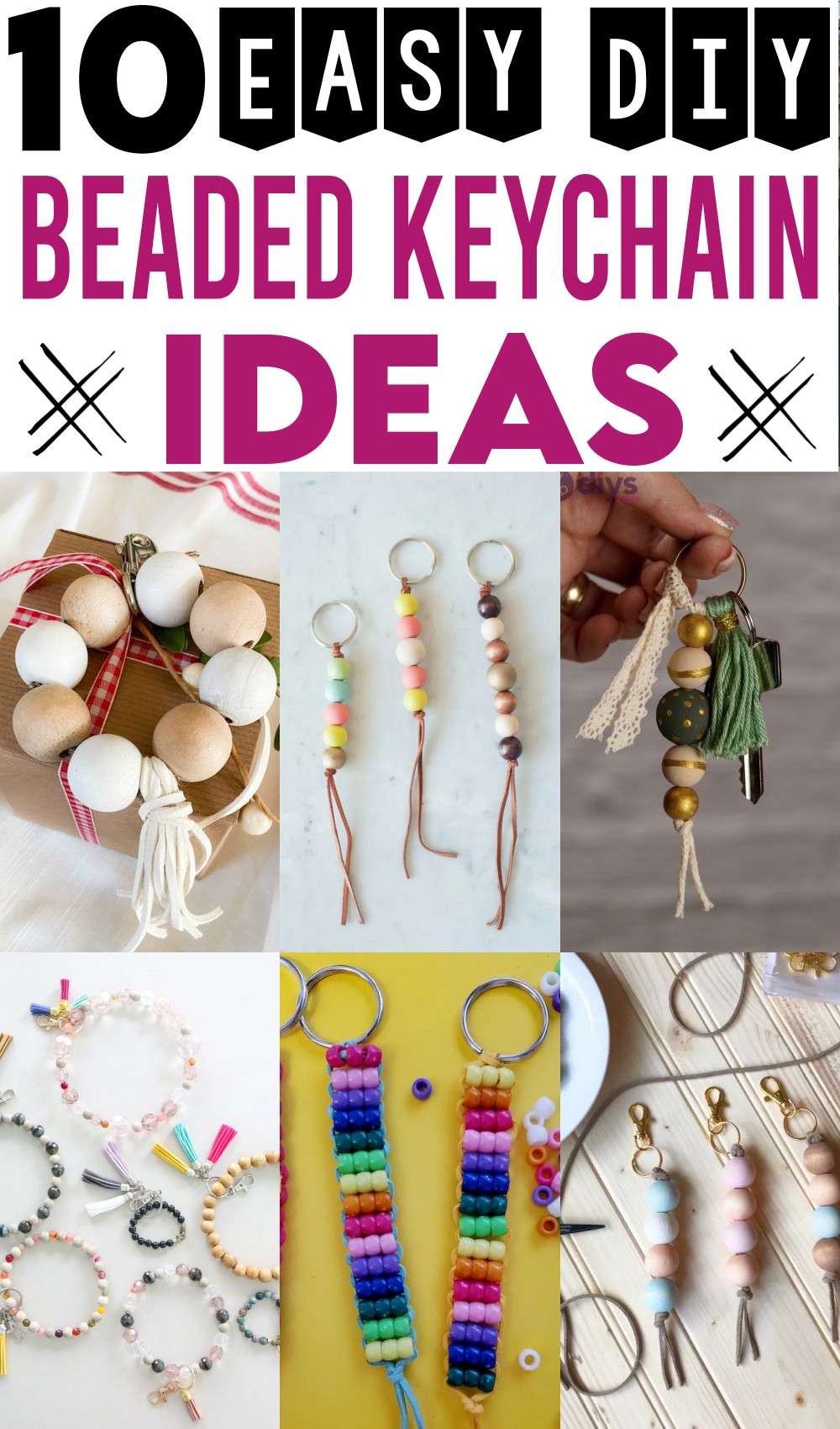DIY Beaded Keychain Ideas 1
