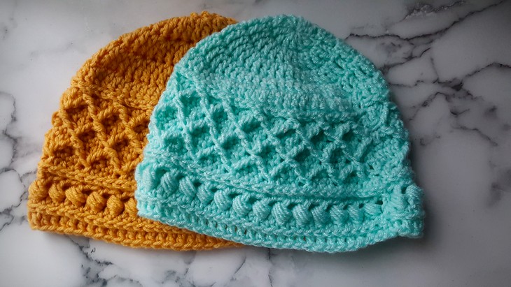 Diamond Waffle Stitch Hat