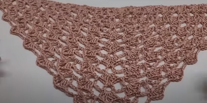Easy Crochet Shawl Tutorial