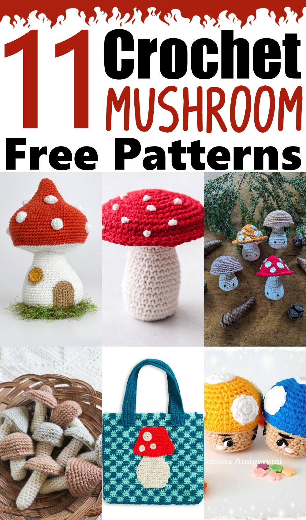 Free Crochet Mushroom Patterns 1
