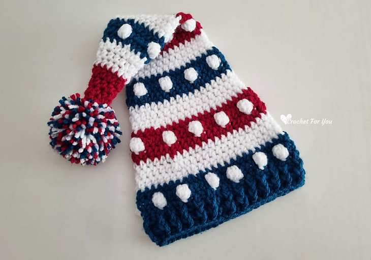 July 4th Bobbles And Stripes Hat