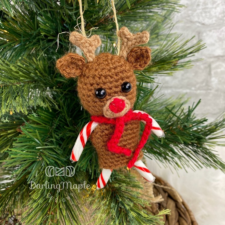 Reindeer Candy Cane pattern