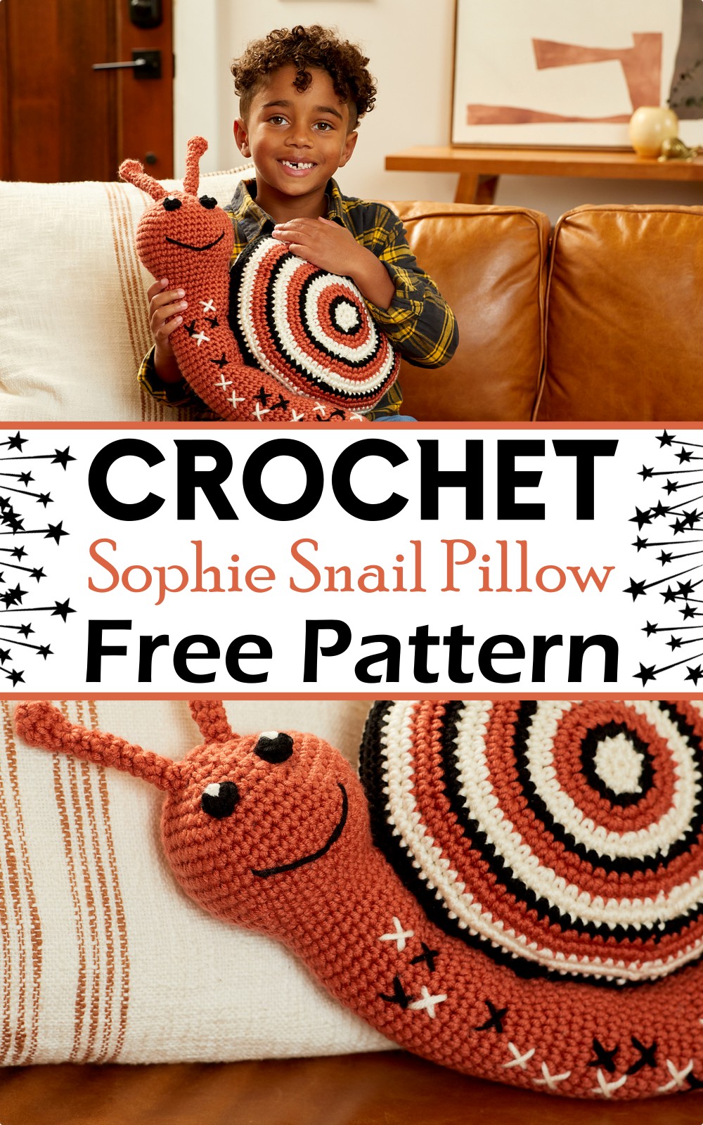 Sophie Snail Pillow