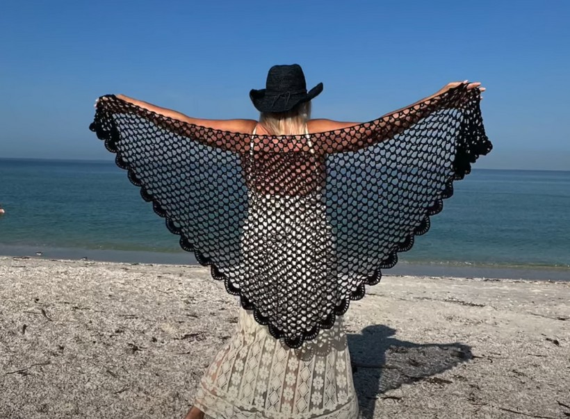 Triangle Shawl Easy For Beginners