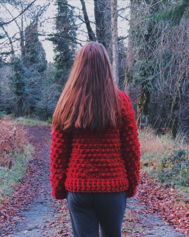 Winter Berry Cardigan