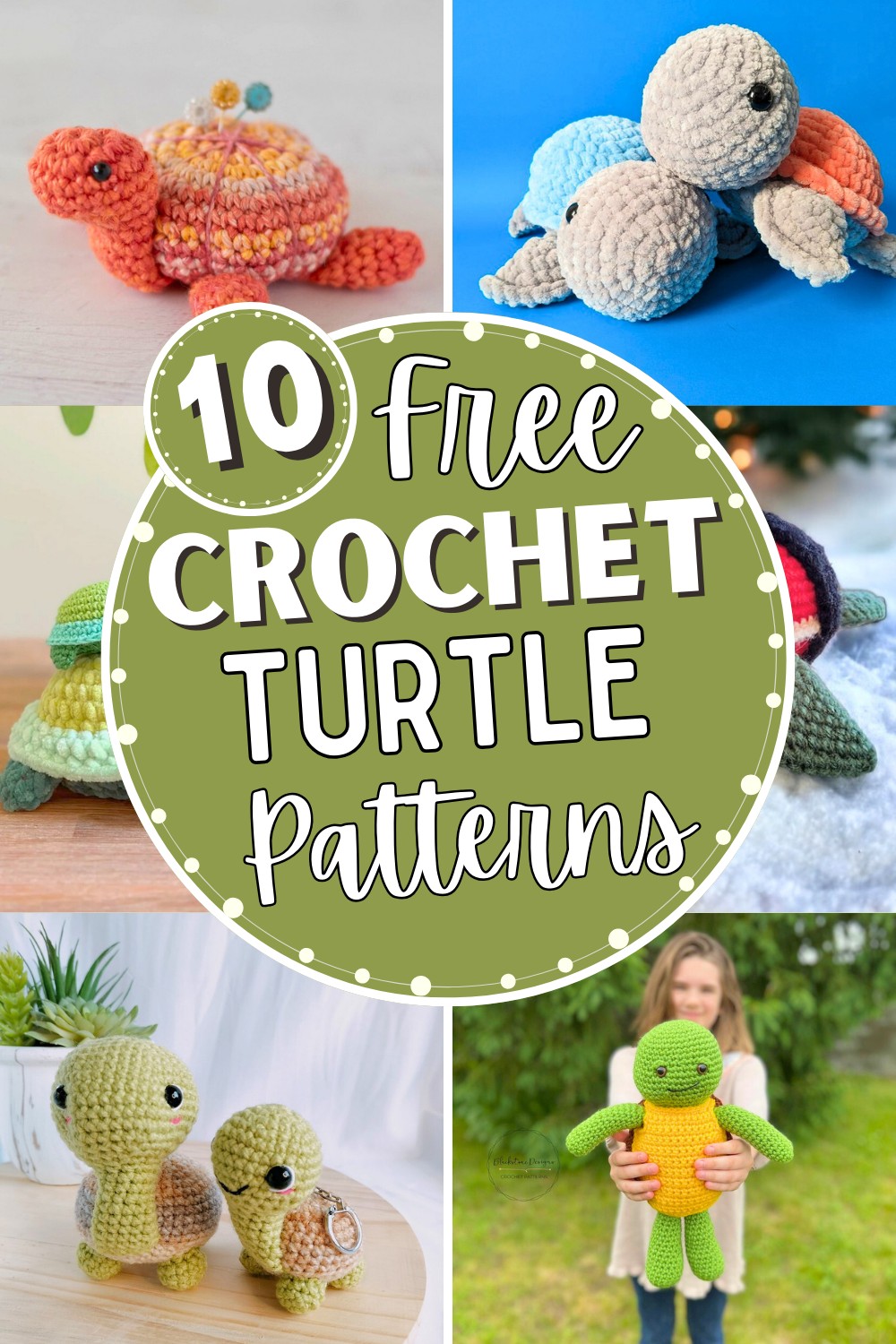 10 Crochet Turtle Patterns