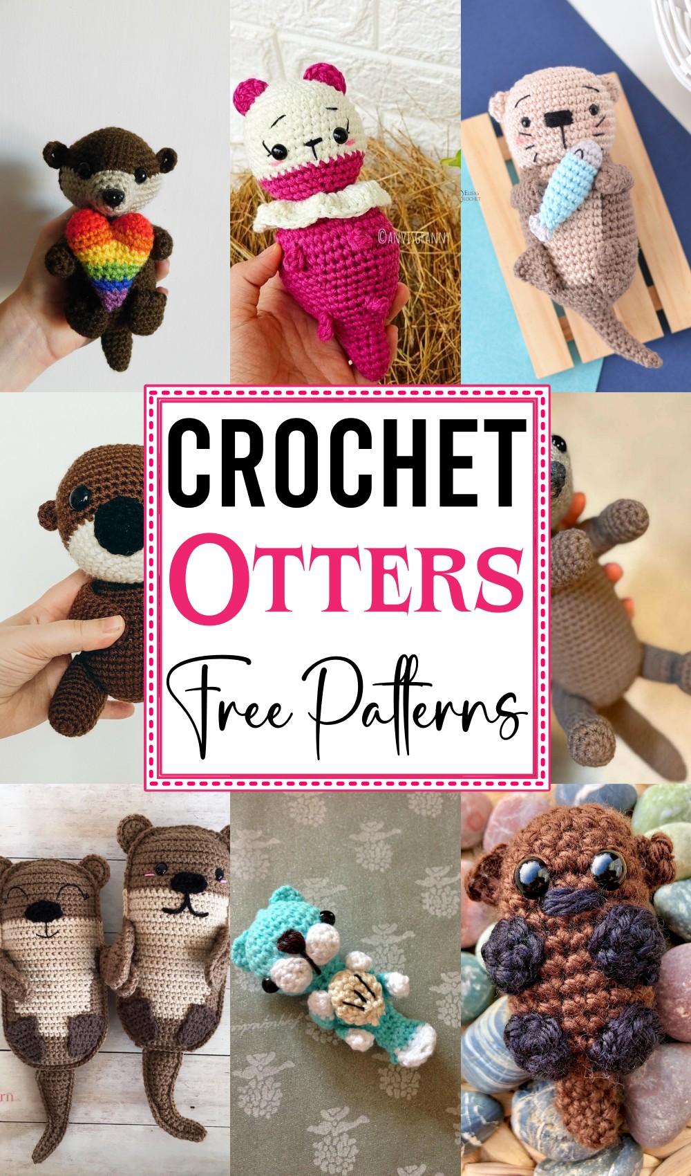 Amigurumi Otters Free Crochet Patterns 1