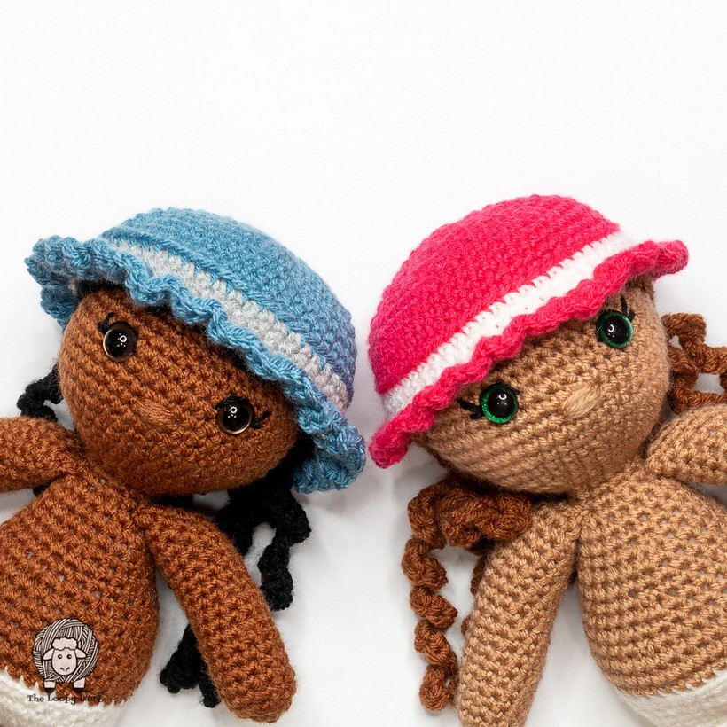 Crochet Doll Sun Hat